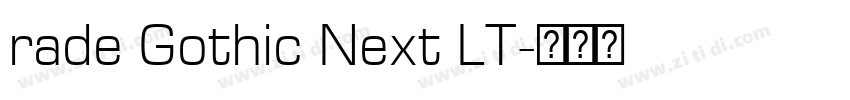 rade Gothic Next LT字体转换